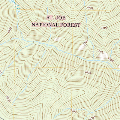 United States Geological Survey Avery, ID (2020, 24000-Scale) digital map