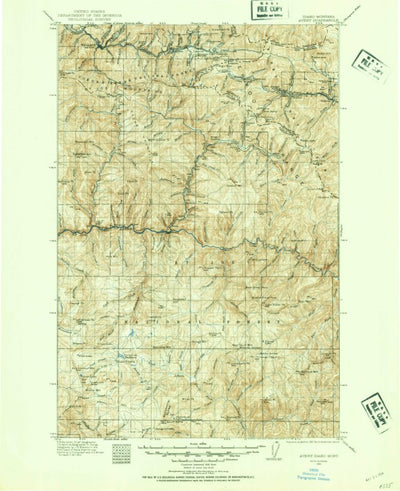United States Geological Survey Avery, ID-MT (1914, 125000-Scale) digital map