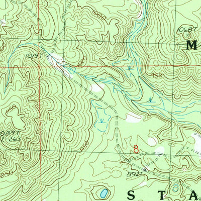 United States Geological Survey Avery, MI (1986, 24000-Scale) digital map
