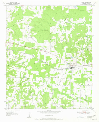 United States Geological Survey Avery, TX (1951, 24000-Scale) digital map
