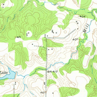 United States Geological Survey Avery, TX (1951, 24000-Scale) digital map