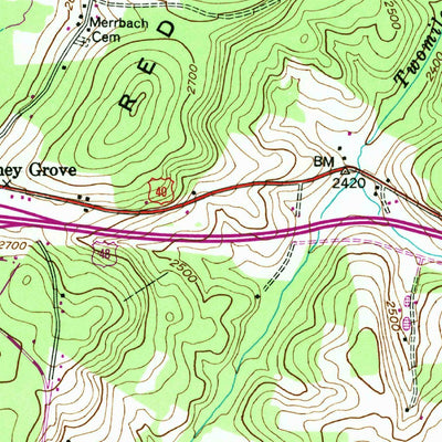 United States Geological Survey Avilton, MD-PA (1947, 24000-Scale) digital map
