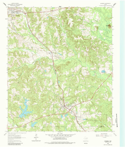 United States Geological Survey Avinger, TX (1962, 24000-Scale) digital map
