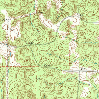 United States Geological Survey Avinger, TX (1962, 24000-Scale) digital map