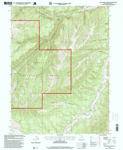 United States Geological Survey Avintaquin Canyon, UT (1996, 24000-Scale) digital map