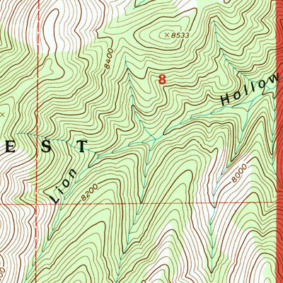 United States Geological Survey Avintaquin Canyon, UT (1996, 24000-Scale) digital map