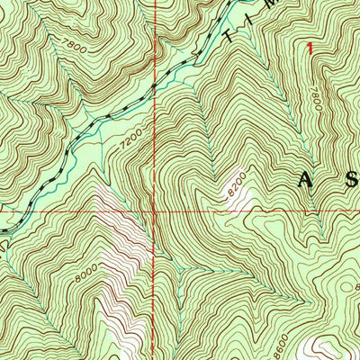 United States Geological Survey Avintaquin Canyon, UT (1996, 24000-Scale) digital map