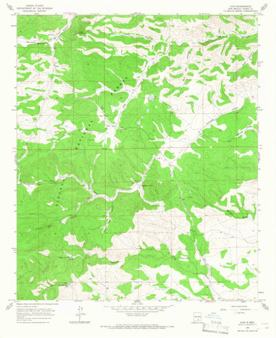 United States Geological Survey Avis, NM (1965, 24000-Scale) digital map