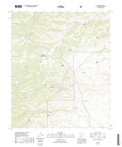 United States Geological Survey Avis, NM (2020, 24000-Scale) digital map