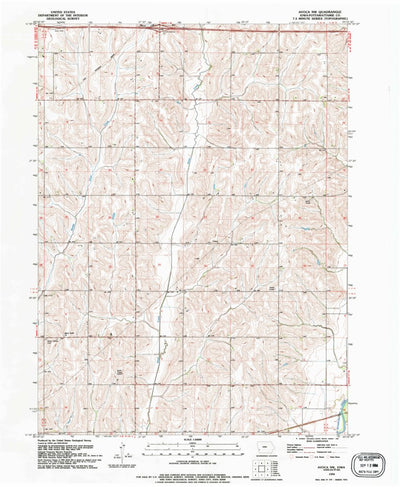 United States Geological Survey Avoca NW, IA (1994, 24000-Scale) digital map