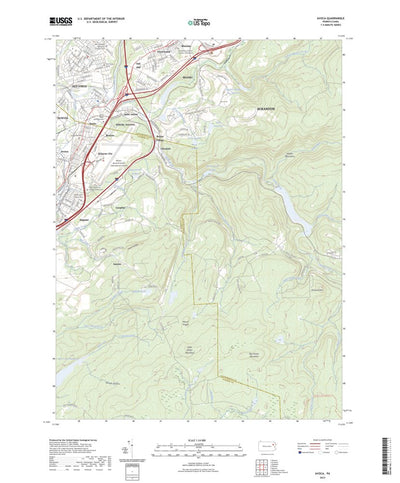 United States Geological Survey Avoca, PA (2023, 24000-Scale) digital map