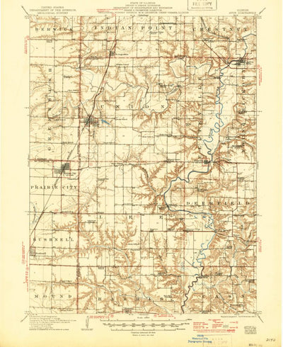 United States Geological Survey Avon, IL (1915, 62500-Scale) digital map
