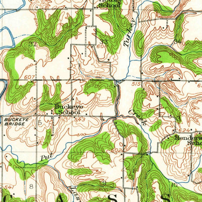United States Geological Survey Avon, IL (1944, 62500-Scale) digital map