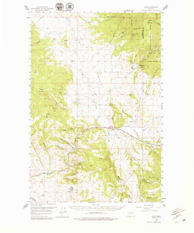 United States Geological Survey Avon, MT (1958, 62500-Scale) digital map