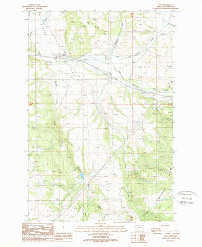 United States Geological Survey Avon, MT (1989, 24000-Scale) digital map