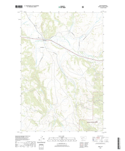 United States Geological Survey Avon, MT (2020, 24000-Scale) digital map