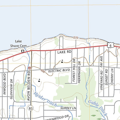United States Geological Survey Avon OE N, OH (2023, 24000-Scale) digital map