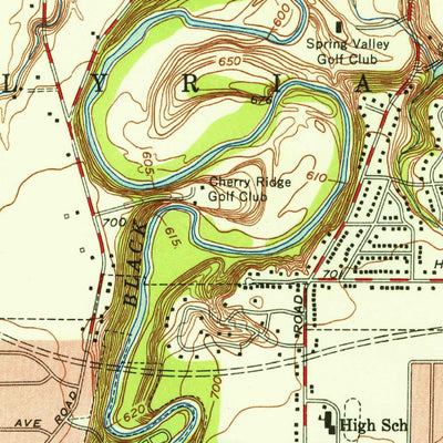 United States Geological Survey Avon, OH (1953, 24000-Scale) digital map