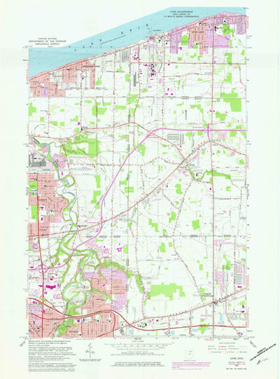 United States Geological Survey Avon, OH (1963, 24000-Scale) digital map