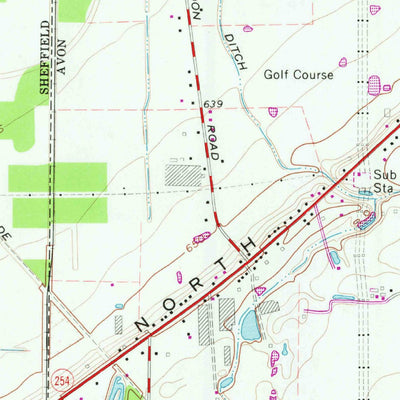 United States Geological Survey Avon, OH (1963, 24000-Scale) digital map