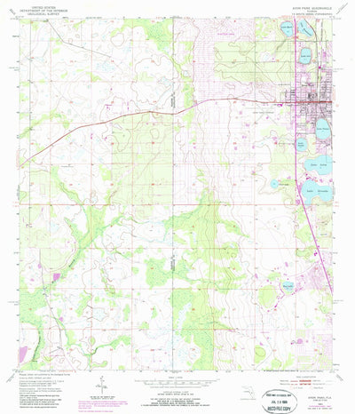 United States Geological Survey Avon Park, FL (1953, 24000-Scale) digital map