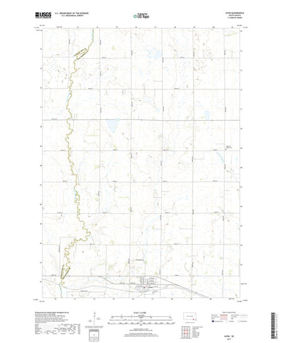 United States Geological Survey Avon, SD (2017, 24000-Scale) digital map