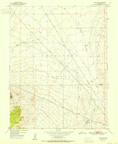 United States Geological Survey Avon SE, UT (1951, 24000-Scale) digital map