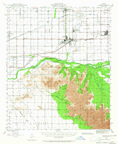 United States Geological Survey Avondale, AZ (1946, 62500-Scale) digital map