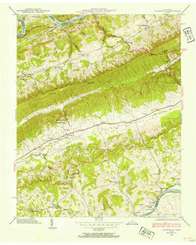 United States Geological Survey Avondale, TN (1938, 24000-Scale) digital map