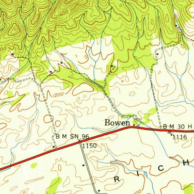United States Geological Survey Avondale, TN (1938, 24000-Scale) digital map