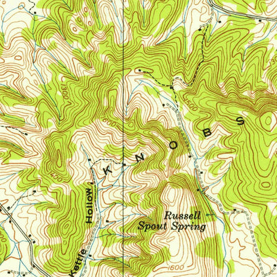 United States Geological Survey Avondale, TN (1938, 24000-Scale) digital map