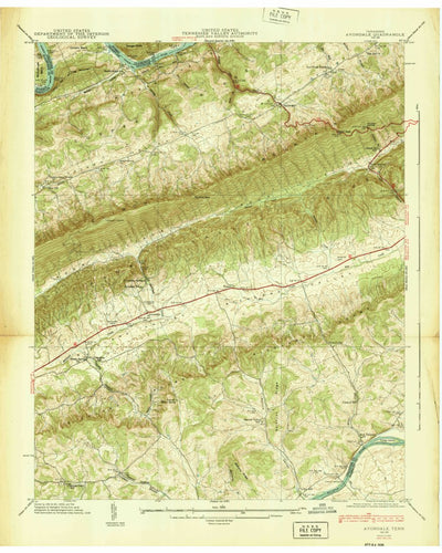 United States Geological Survey Avondale, TN (1939, 24000-Scale) digital map