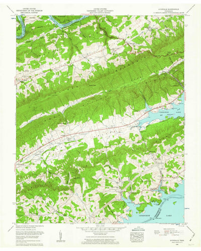 United States Geological Survey Avondale, TN (1960, 24000-Scale) digital map
