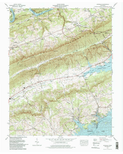 United States Geological Survey Avondale, TN (1979, 24000-Scale) digital map