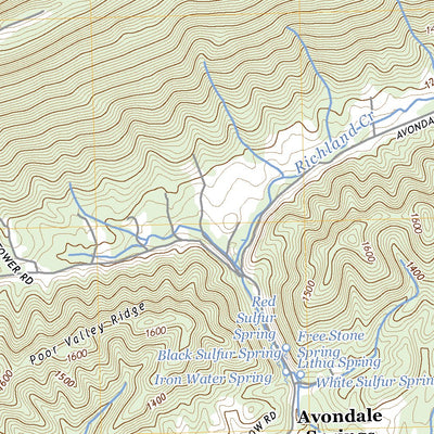 United States Geological Survey Avondale, TN (2022, 24000-Scale) digital map