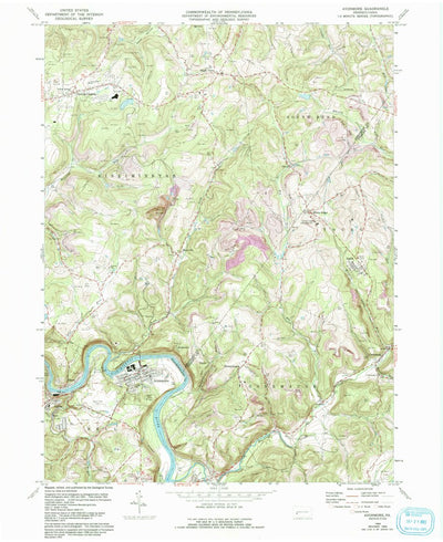 United States Geological Survey Avonmore, PA (1964, 24000-Scale) digital map