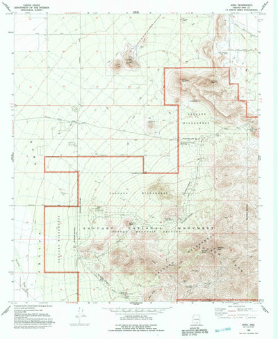 United States Geological Survey Avra, AZ (1968, 24000-Scale) digital map