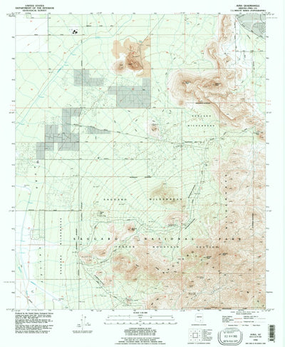 United States Geological Survey Avra, AZ (1992, 24000-Scale) digital map