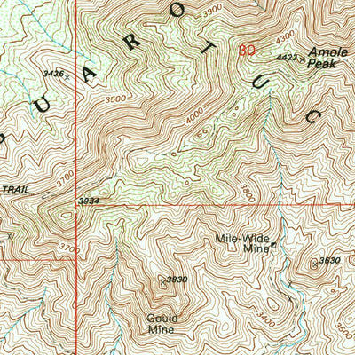 United States Geological Survey Avra, AZ (1992, 24000-Scale) digital map