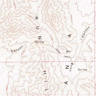 United States Geological Survey Awakening Peak, NV (1958, 62500-Scale) digital map