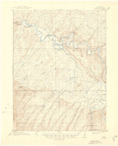 United States Geological Survey Axial, CO (1914, 62500-Scale) digital map