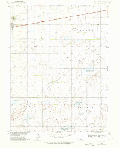United States Geological Survey Axtell East, NE (1970, 24000-Scale) digital map