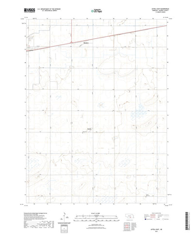United States Geological Survey Axtell East, NE (2021, 24000-Scale) digital map