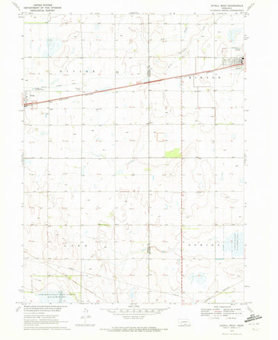 United States Geological Survey Axtell West, NE (1970, 24000-Scale) digital map