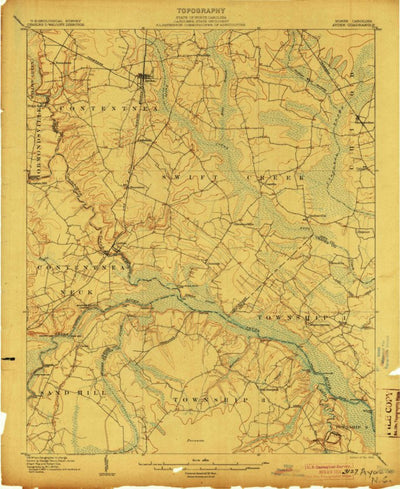 United States Geological Survey Ayden, NC (1904, 62500-Scale) digital map