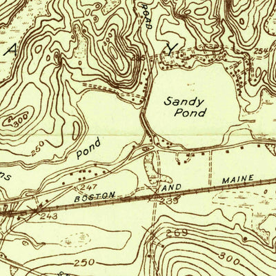 United States Geological Survey Ayer, MA (1935, 24000-Scale) digital map
