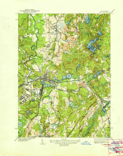 United States Geological Survey Ayer, MA (1939, 31680-Scale) digital map