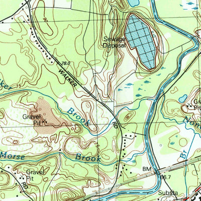United States Geological Survey Ayer, MA (1988, 25000-Scale) digital map