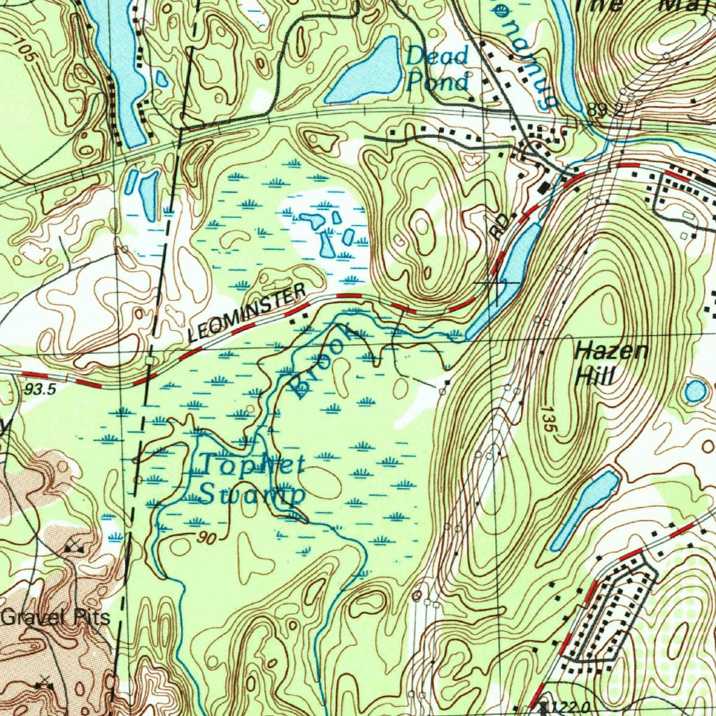 Ayer, MA (1988, 25000-Scale) Map by United States Geological Survey ...