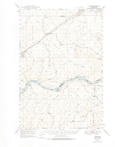 United States Geological Survey Ayer, WA (1948, 62500-Scale) digital map